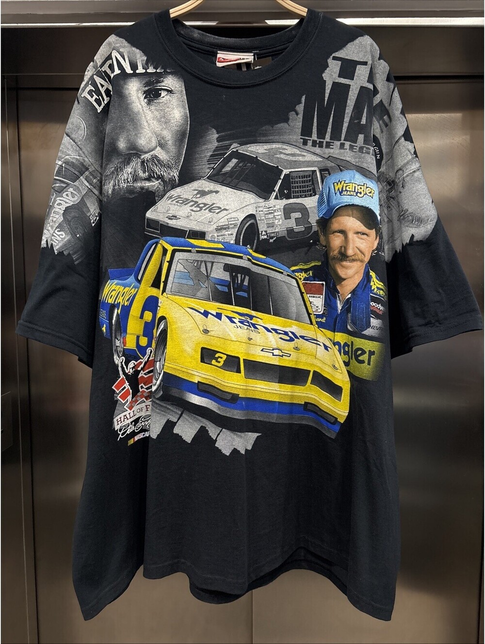 Chase Authentics Dale Earnhardt Nascar AOP T Shirt 2010 Hall Of Fame Size 3XL